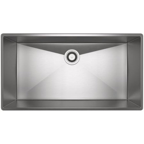 Rohl RSS3318SB Forze 34-1-2" Undermount Single Basin Stainless Steel Kitchen Sink