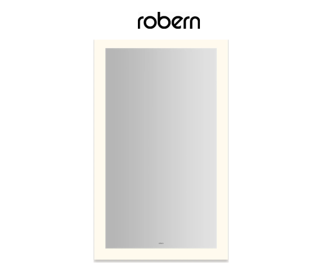 Robern YM2440RPFPD3 Vitality 24" W x 40" H Rectangular Frameless Bathroo