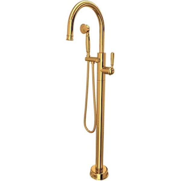 Rohl TTD06HF1LMIB Floor Mounted Tub Filler with Built-In Diverter - Includes Hand Shower