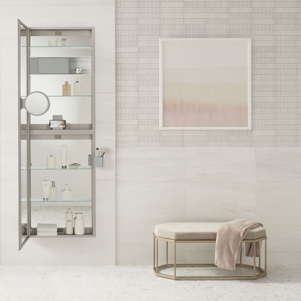 Robern P2C2030D4FPMM PL Portray 19-1-4" x 30" Frameless Single Door Med