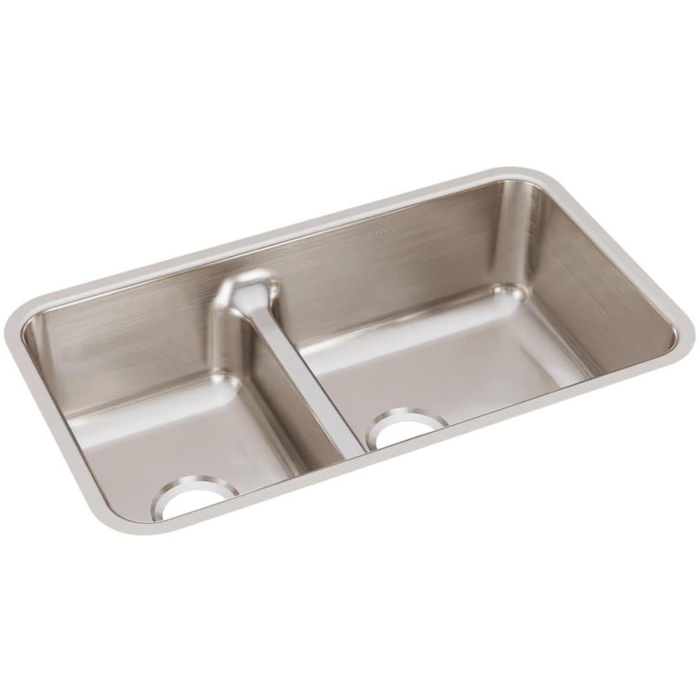 Elkay ELUHAQD32179 Lustertone 32-1-16" Undermount Double Basin Stainless Steel K