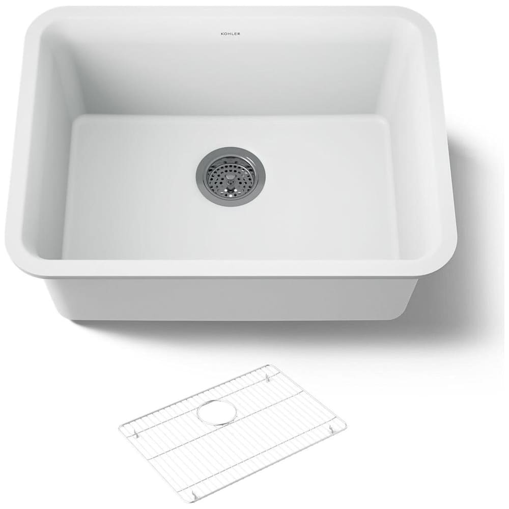 Kohler K-28001-CM6 Cairn 24-1-2" Undermount Single Bowl Neoroc Composite Kitchen
