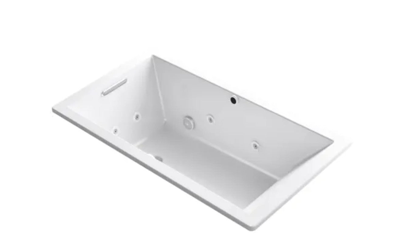 Kohler K-1173-XHGH-0 Underscore Rectangle 66" Drop In Acrylic Air / Whirlpool Tu
