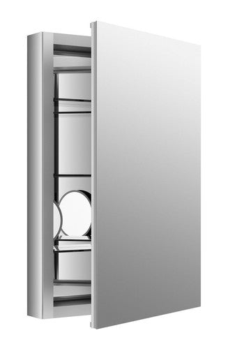 Verdera 20 in. W x 30 in. H Aluminum Medicine Cabinet with Adjustable Flip-Out F