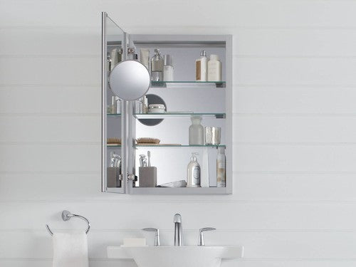 Verdera 20 in. W x 30 in. H Recessed Medicine Cabinet in Anodized Aluminum