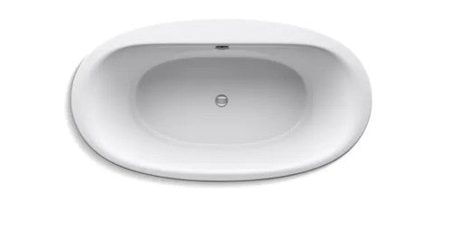 Kohler 24001-0 Sunstruck 60" Soaking Bathtub for Freestanding, Center