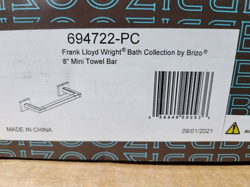 BRIZO 694722-PC 8'' Towel Bar