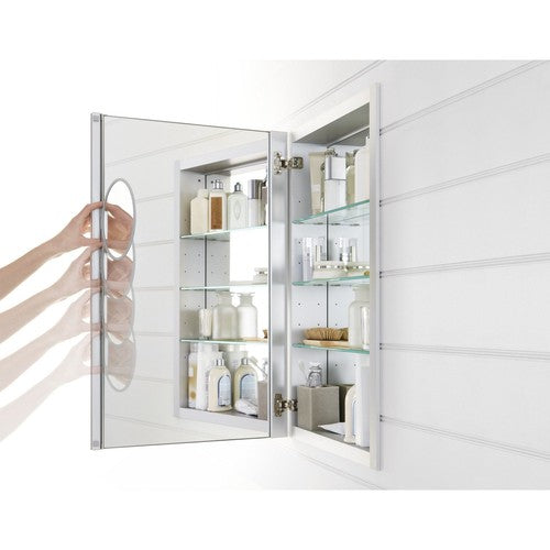 Verdera 20 in. W x 30 in. H Aluminum Medicine Cabinet with Adjustable Flip-Out F