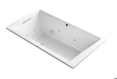 Kohler K-1173-XHGH-0 Underscore Rectangle 66" Drop In Acrylic Air Whirlpool Tub