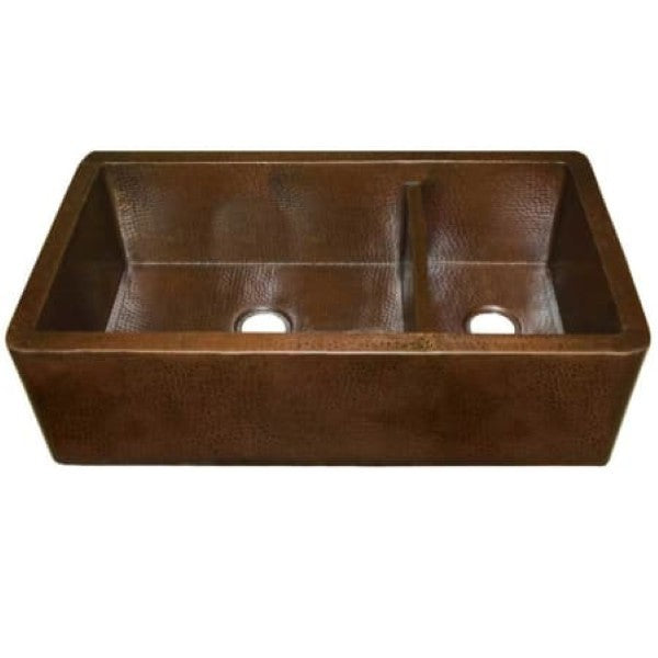 Native Trails CPK274 Farmhouse 40 Farmhouse Double Basin Copper Kitchen Si !