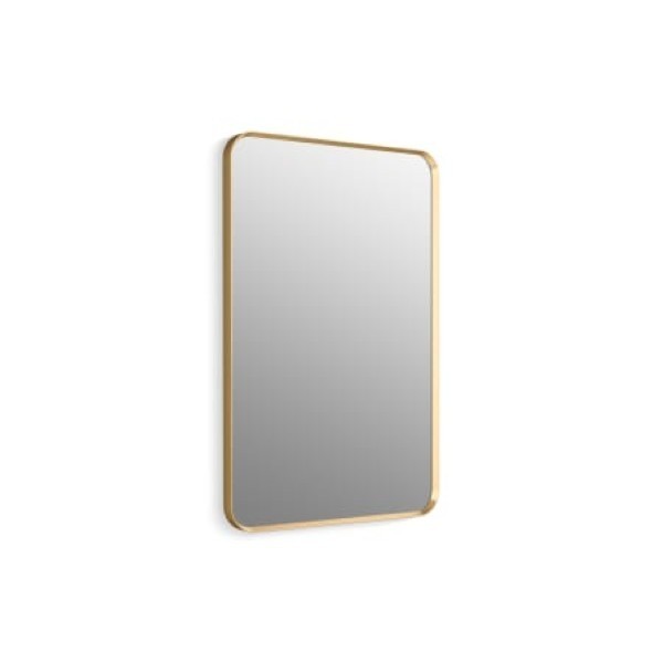 Kohler K-31364-BGL Essential 24" W x 36" H Transitional Rectangular Metal Framed Bathroom Wall Mirror