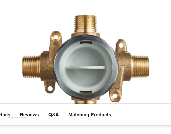 American Standard RU101 Flash Shower Rough-In Valve Body with 1-2" Univ