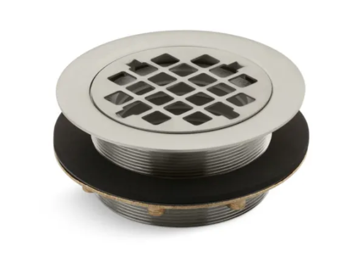 Kohler K-9132-BN 4-3-8" Round Shower Drain with Gasket