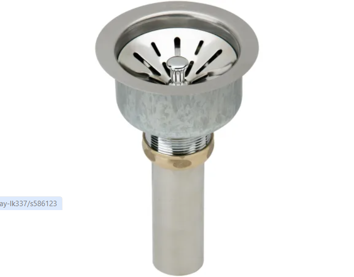 Elkay LK99 3 1-2" Basket Strainer and Tail Piece for Kitchen Sinks