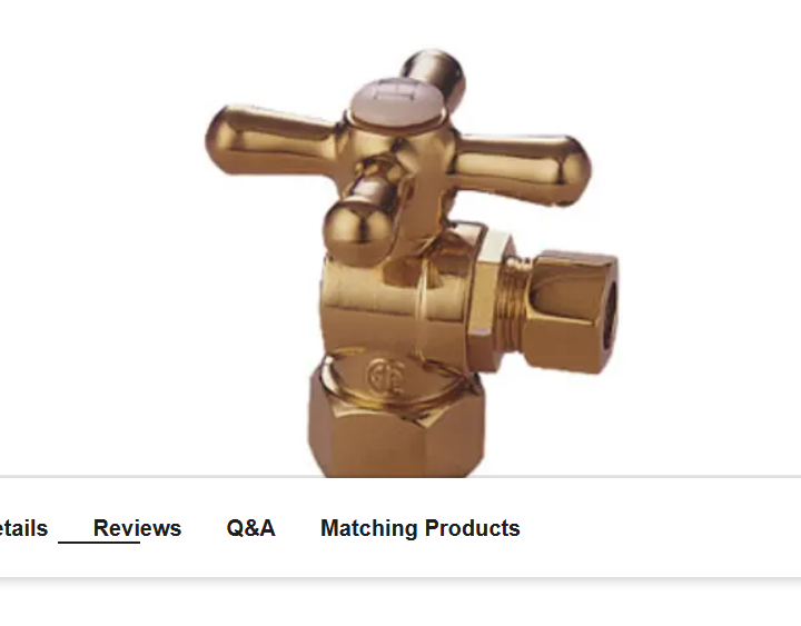 Kingston Brass CC43102X Vintage Quarter Turn Valves (1-2" FIP X 3-8" O.D. Com