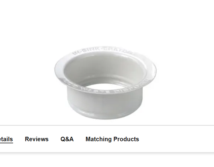 InSinkErator FLG-WH White Disposal Flange