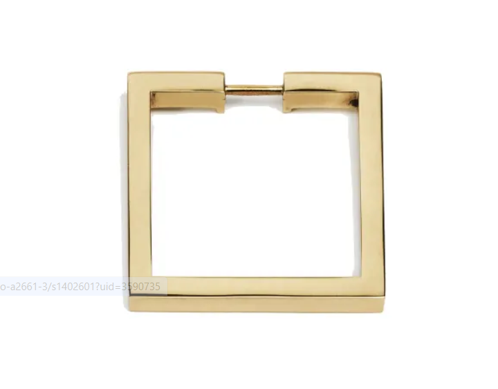Alno A2670-25-PB Convertibles Solid Brass 2-1-2" Flat Square Cabinet Rin