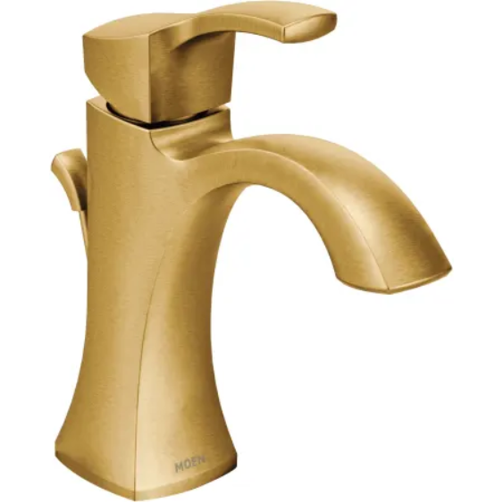 Moen 6903BG Voss Single Handle Single Hole Bathroom Faucet - Valve Included