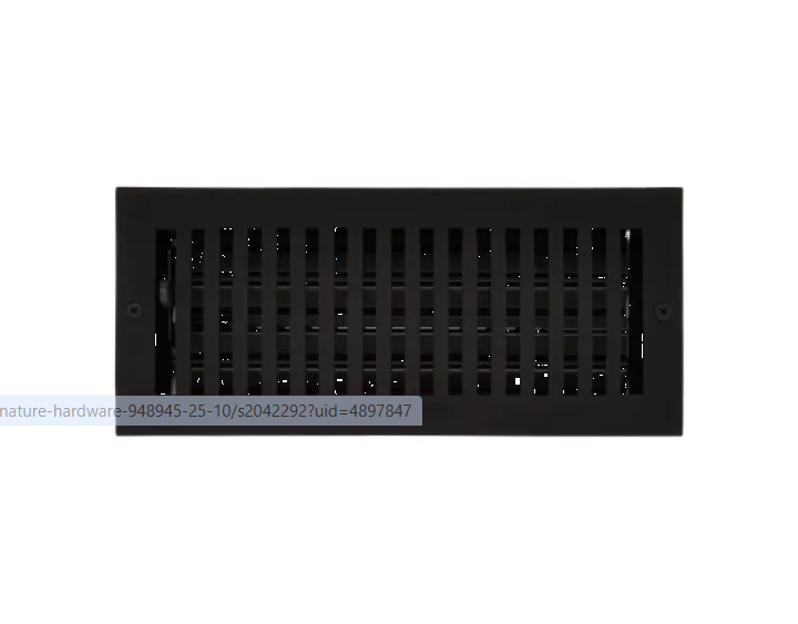 Signature Hardware 485455 4" x 10" Cast Iron Floor Register