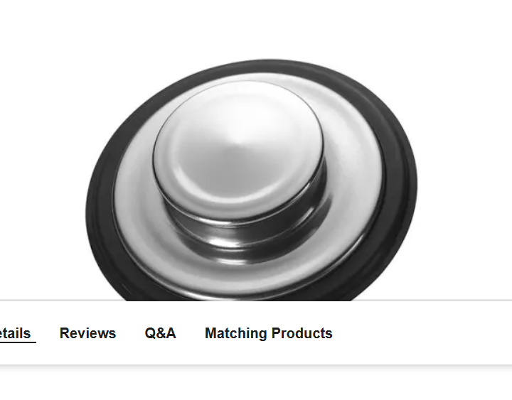 InSinkErator stp-ss Stainless Steel Disposal Stopper