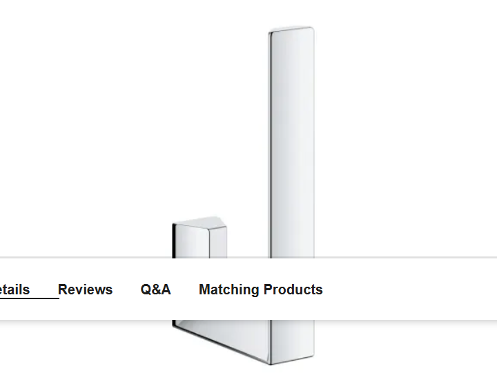 Grohe 40784000 Selection Cube Single Post Tissue Holder
