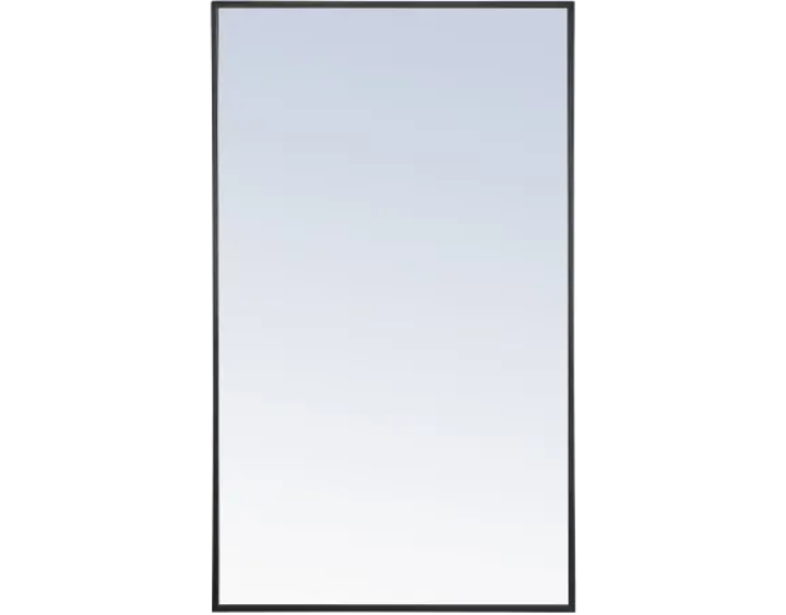 Elegant Lighting MR4074BK Eternity 24" W x 40" H Rectangular Metal Fram