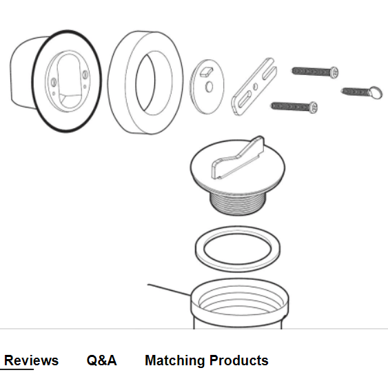 Moen 140690 Tub Drain Rough-In Kit