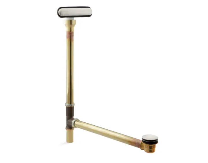 Kohler K-7271-BN Clearflo 1-1-2" Toe-Tap Tub Drain Kit - with Brass Slo
