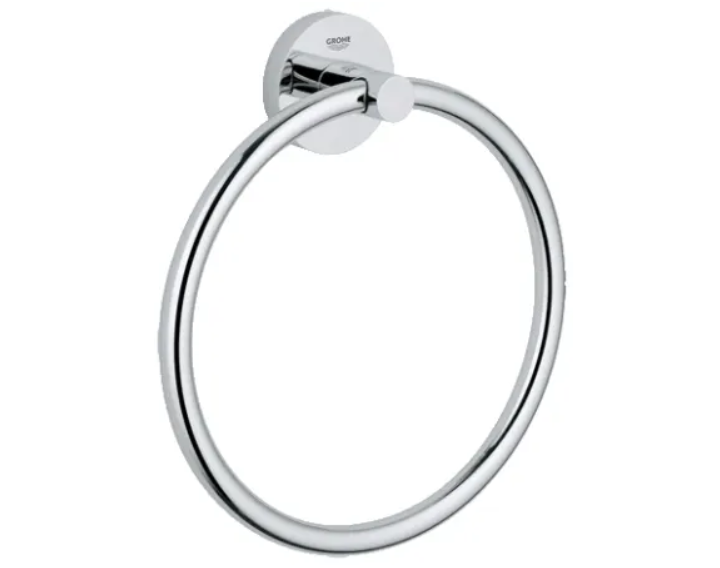 Grohe 40365001 Essentials 7-1-16" Wall Mounted Towel Ring