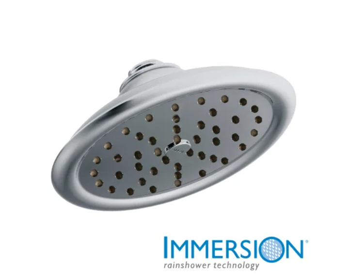 Moen S6310 2.5 GPM Single Function Rain Shower Head with Immersion Technolog
