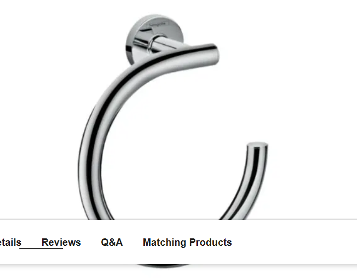 Hansgrohe 41724000 iBox Logis Universal Towel Ring