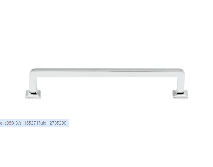 Alno A950-6-PC Millennium 6" Center to Center Contemporary Square Solid