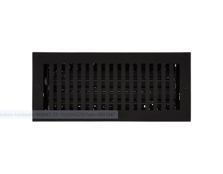Signature Hardware 485455 4" x 10" Cast Iron Floor Register