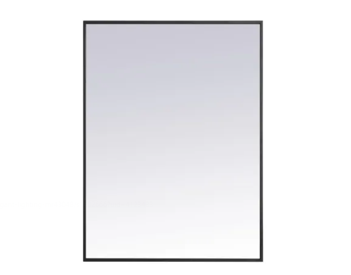 Elegant Lighting MR42736BK Monet 27" W x 36" H Contemporary Rectangular