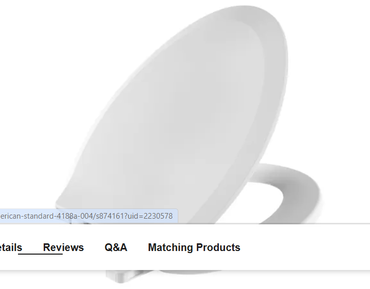 American Standard 5503A00B.020 Cadet Elongated Closed-Front Toilet Seat with