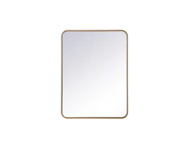 Elegant Lighting MR802432BR Evermore 24" W x 32" H Contemporary Rectang