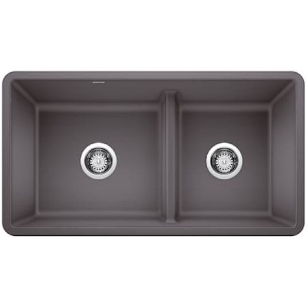Blanco 442521 Precis 33 Undermount Double Basin SILGRANIT Kitchen Sink