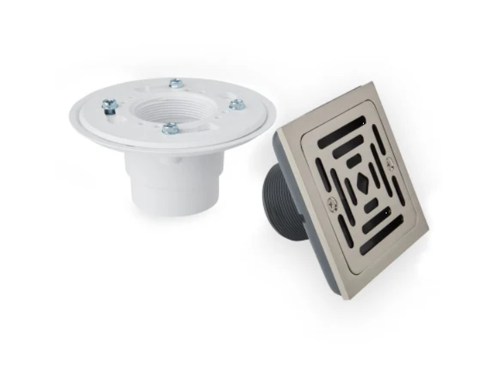 Signature Hardware SH607ZBN Adelphi 4-1-2" Pattern Grate Linear Shower Dr