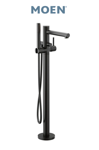 Moen 395 Align Floor Mounted Tub Filler - Black