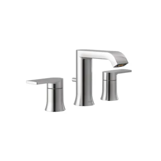Moen T6708 Genta LX 1.2 GPM Widespread Bathroom Faucet with Pop-Up Drain Trim
