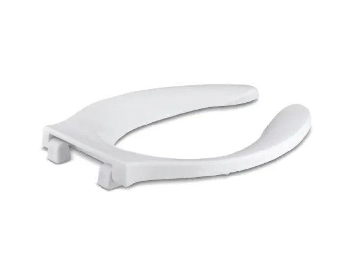 Kohler K-4731-C-0 Stronghold Elongated Open-Front Toilet Seat with Integrate