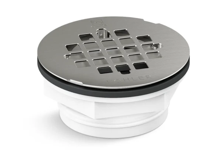 Kohler K-22676-BS Round Grid Shower Drain