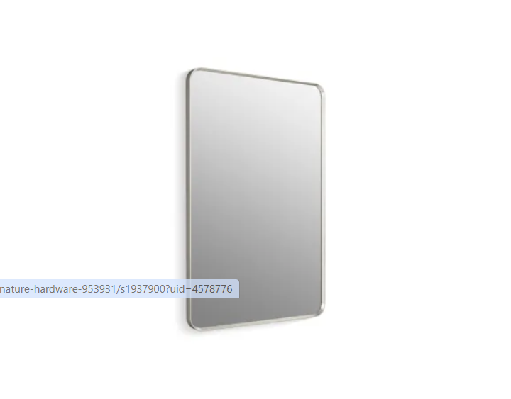 Kohler K-31365-BNL Essential 30" W x 45" H Transitional Rectangular Met