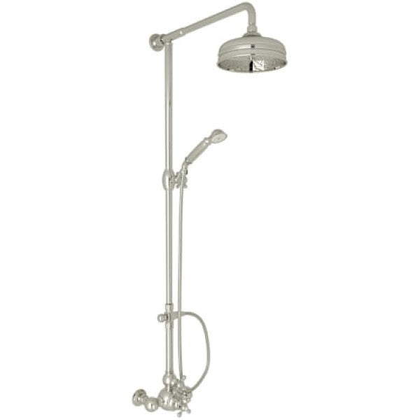 Rohl AC407X-PN Arcana Retrofit Shower with Shower Head, Hand Shower, Slide B