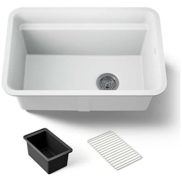 Kohler K-27787-CM6 Cairn 27-1-2 Undermount Single Bowl Neoroc Composite Util