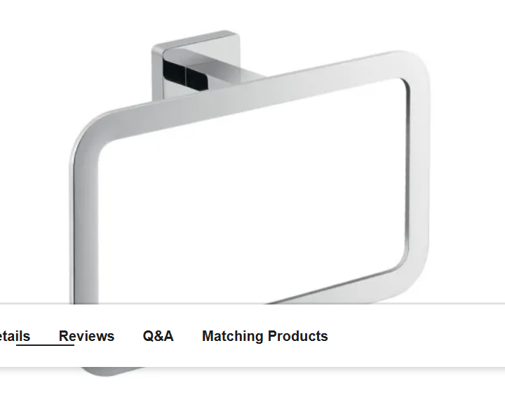 Nameeks Gedy 4470-13 Gedy Wall Mounted Towel Ring