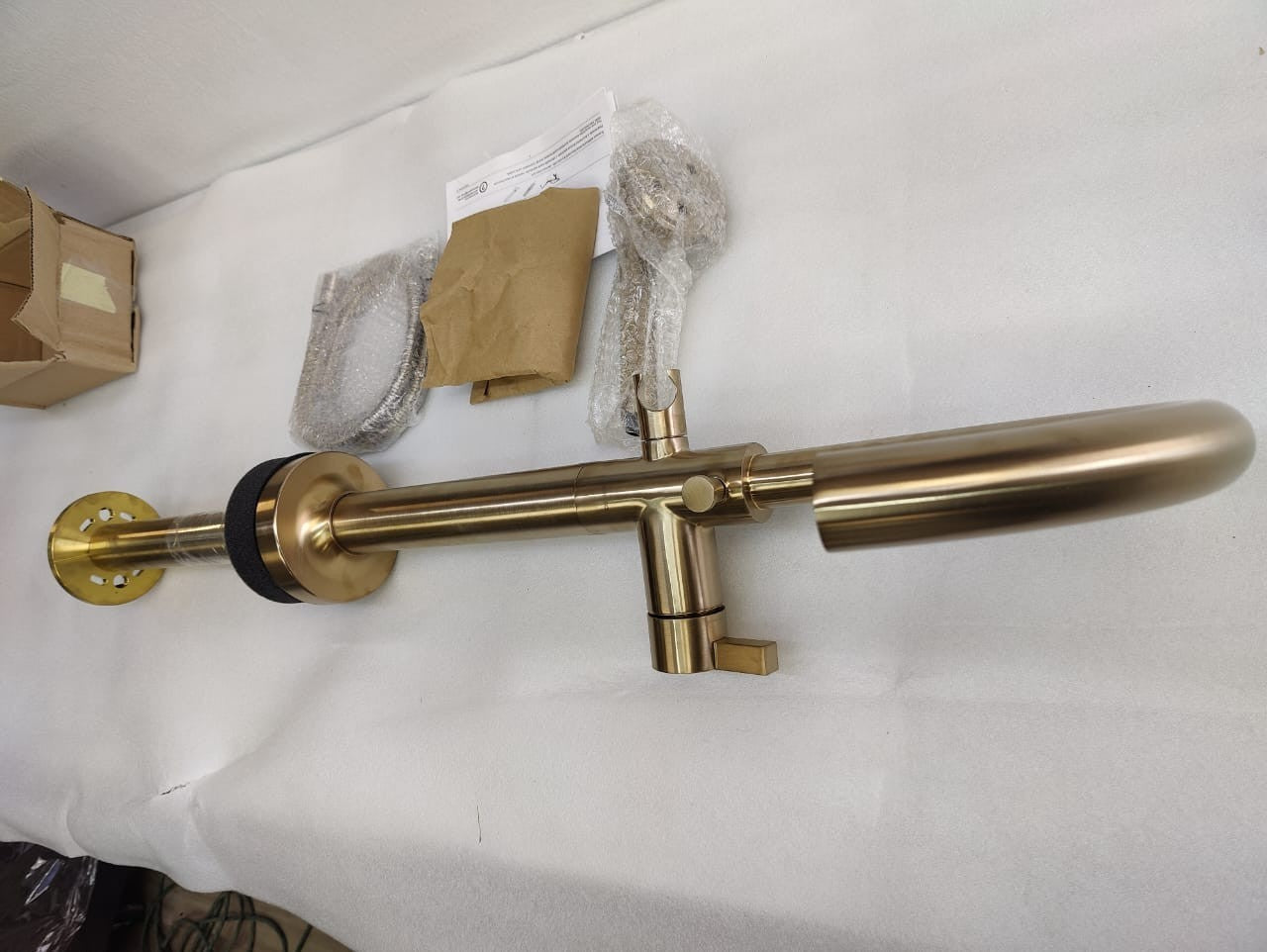 Brizo T70175-GL Odin Floor Mounted Tub Filler with Integrated Diverter