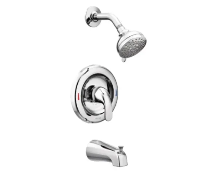 Moen 82603 Adler Posi-Temp Shower Trim Package with Multi-Function Shower He