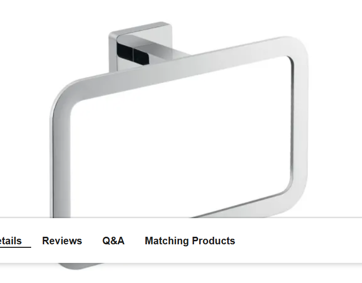Nameeks Gedy 4470-13 Gedy Wall Mounted Towel Ring