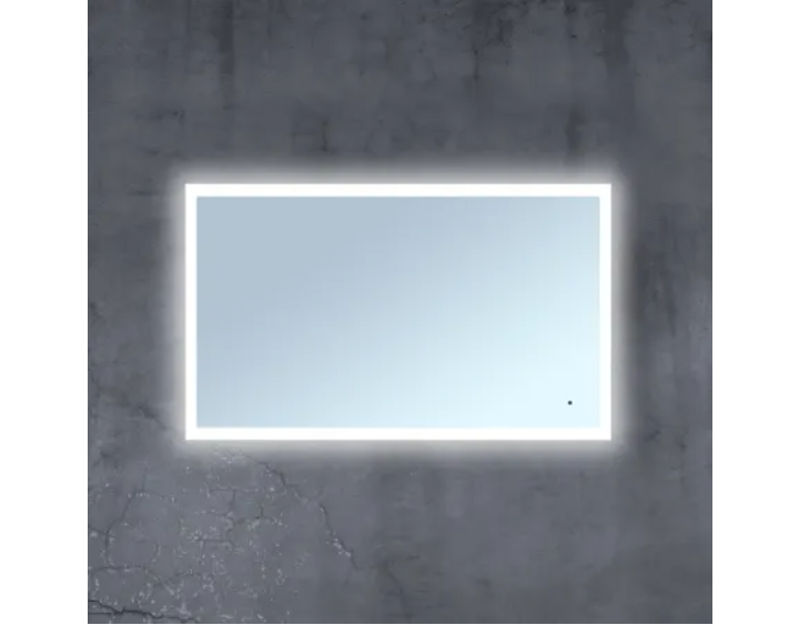 Miseno MM4635RTLED 46" W x 35" H Modern Rectangular Aluminum Frameless B